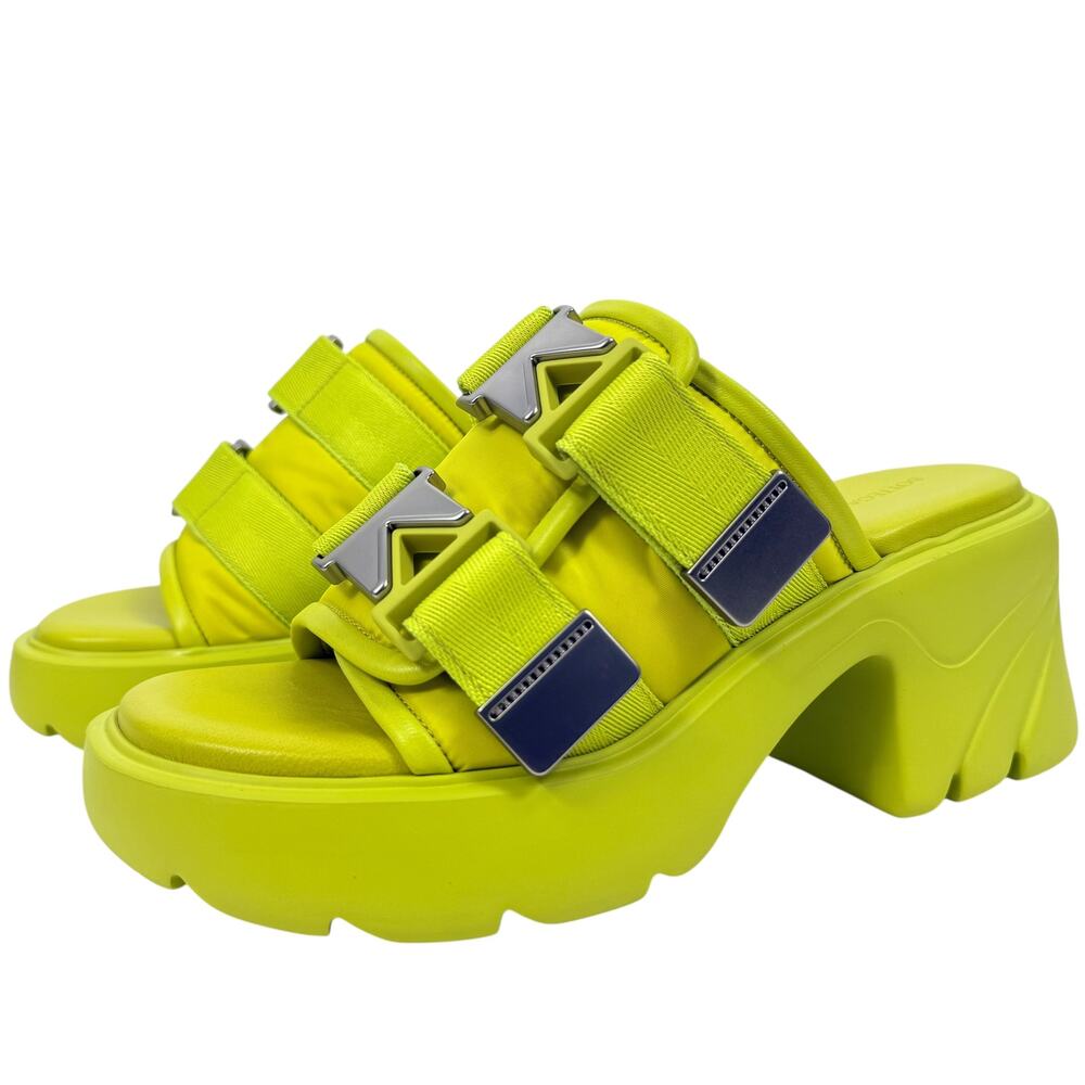 New Bottega Veneta Flash Buckle Padded Sole Mule Sandals Kiwi Size 41 - Picture 3 of 10